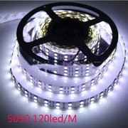 12V Double Row 120 Lights 5050 LED Strip Per Meter