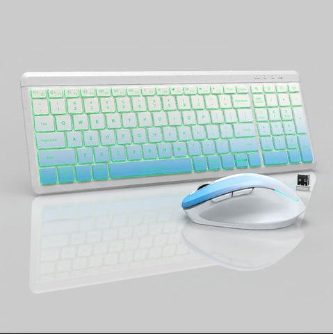 Wireless Bluetooth Dual-mode Charging Keyboard And Mouse Combination Suit Mute Ergonomic