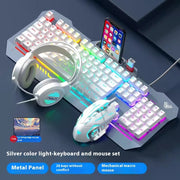 Mechanical Feeling Wired Key Mouse Headset Bundle