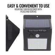 Motion Sensor Light Outdoor Solar Powered Security Lights 10 LED Wireless Flood