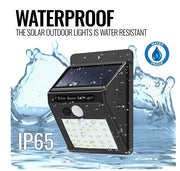 Motion Sensor Light Outdoor Solar Powered Security Lights 10 LED Wireless Flood