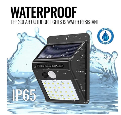 Motion Sensor Light Outdoor Solar Powered Security Lights 10 LED Wireless Flood