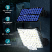 Solar Outdoor Lights Waterproof, LED Security Lights With 16.5 Ft Cable, Motion Sensor Lights, Flood Light For Streets, Courtyards,Parking Garages