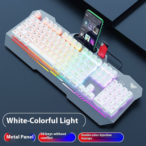 Mechanical Feeling Wired Key Mouse Headset Bundle